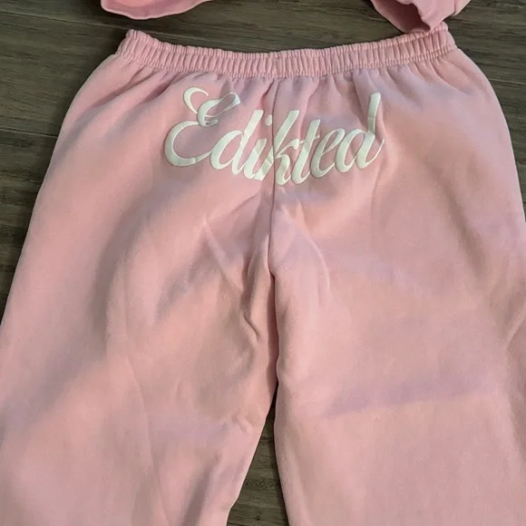 Edikted Pink Hoodie and Sweatpants Set - Picture 5 of 6